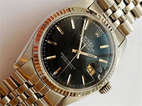 rolex 1601 black dial|rolex 1601 price.